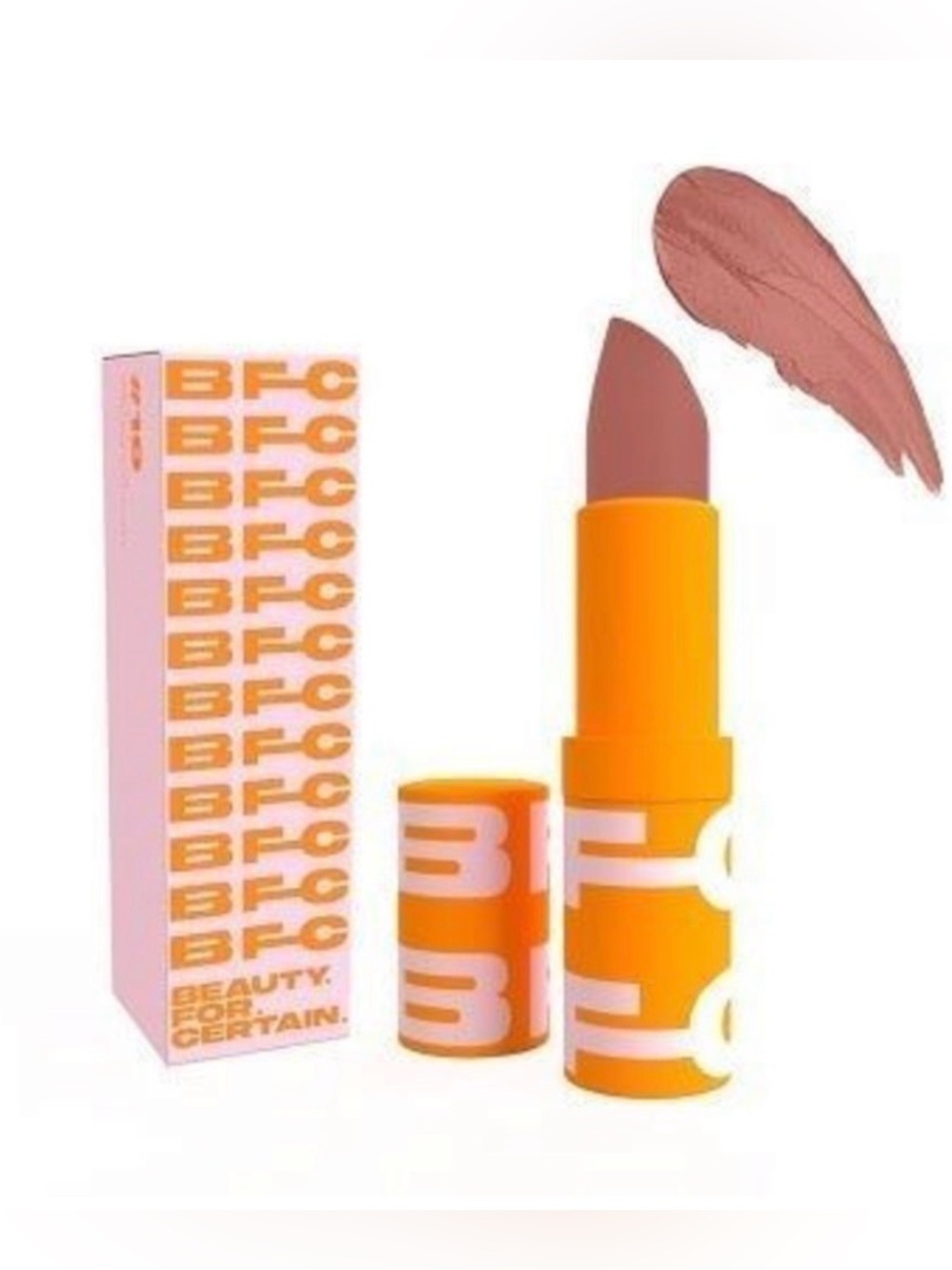 BEAUTY FOR CERTAIN #18 deluxe lipstick ROSE CLAY full size